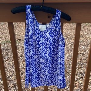 Cynthia Rowley blue silk tank top